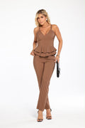Conjunto babado Twill